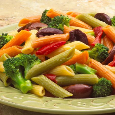 Pasta & Olive Salad with Roasted Garlic & Peppers