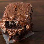 Thin Mint Mississippi Mud Brownies
