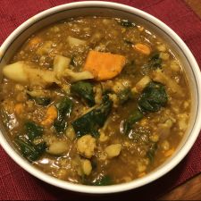 Indian Lentil-Cauliflower Soup from Oh She Glows