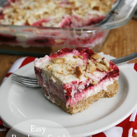 Easy Raspberry Swirl Cheesecake