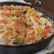 Cheddar Chicken & Rice Skillet