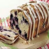 White Chocolate-Iced Blueberry Loaf
