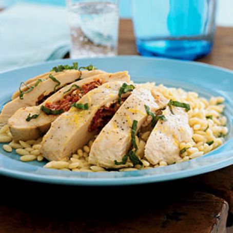 Feta, Herb, and Sun-Dried Tomato-Stuffed Chicken