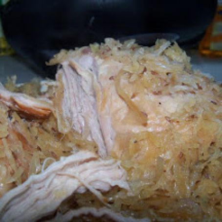 Pressure Cooker Pork Roast with Sauerkraut