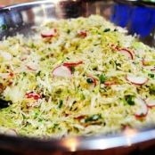 Cabbage Slaw w/ radishes, cilantro, scallions (PW)