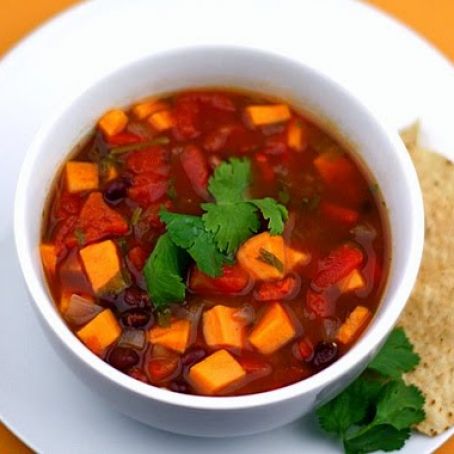 Black Bean and Sweet Potato Soup Recipe