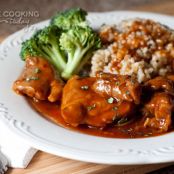 Spicy Honey Garlic Chicken in the Pressure Cooker