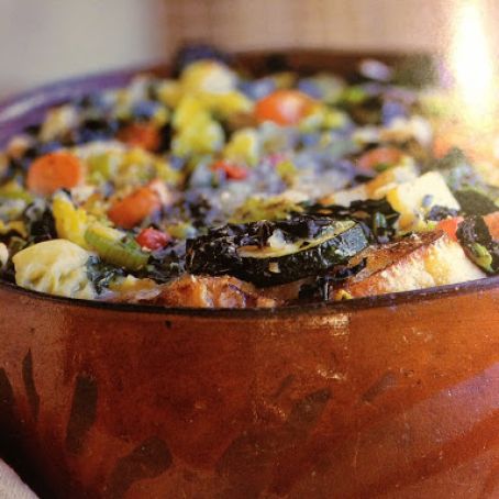 Twice Boiled Soup with Black Cabbage and White Beans (Ribollita)