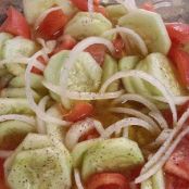 Cucumber, Onion, and Tomato Salad!