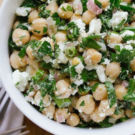 Chickpea Feta Salad****