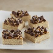 bars - SHORTBREAD BARS WITH ALMONDS & CARAMEL FILLED DELIGHTFULLS