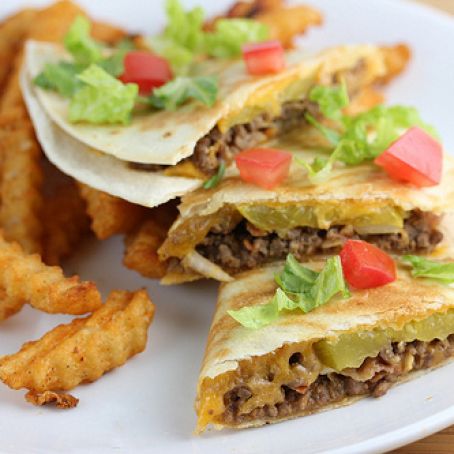 Bacon Cheeseburger Quesadillas Recipe