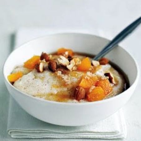 Farina With Apricots and Almonds recipe | Real Simple Recipes