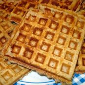 Nutty Honey Oatmeal Waffles