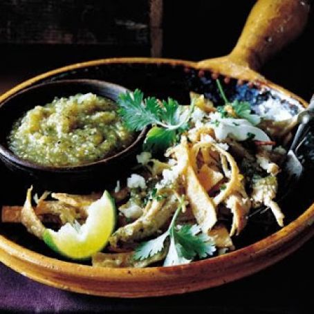 TURKEY CHILAQUILES w/RSTD TOMTLO SALSA