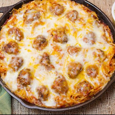 BAKED SPAGHETTI & MEATBALLS