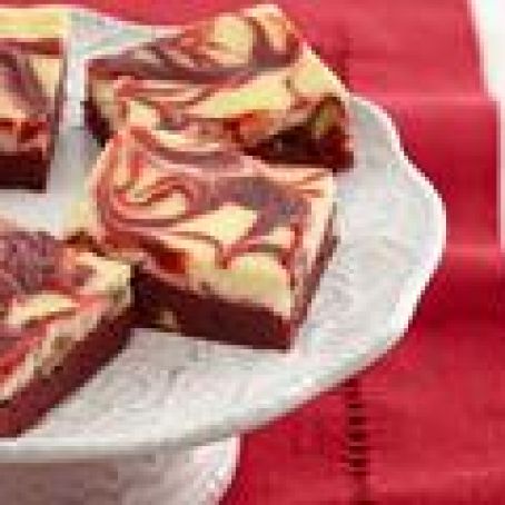 Red Velvet Swirl Brownies