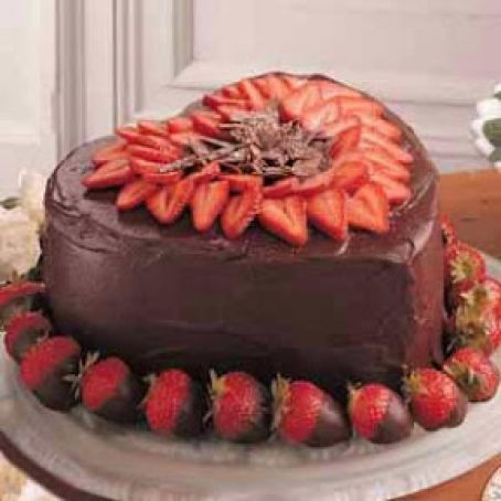 Victorian Strawberry Chocolate Cake Recipe