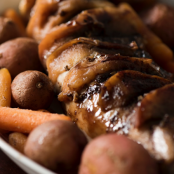 Slow Cooker Hasselback Apple Pork Tenderloin