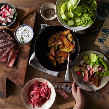 Steak Salad with Horseradish Dressing