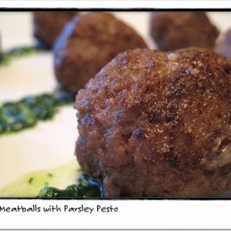 Swedish Meatballs with Parsley Pesto