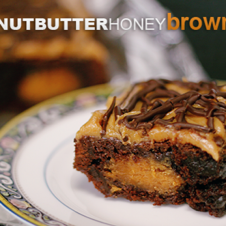 Peanut Butter Honey Brownies