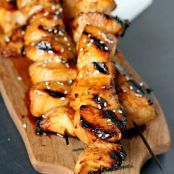 Honey Sriracha Grilled Chicken Skewers