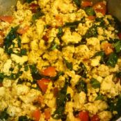 Vegan Tofu Scramble with Spinach