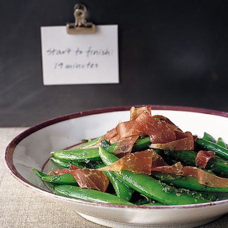 Sugar Snap Pea and Prosciutto Salad