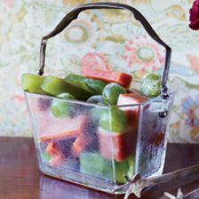 Cucumber-Basil Ice Cubes