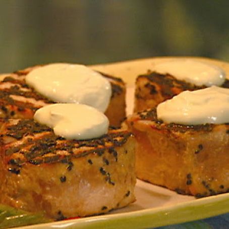 Ahi Tuna Steaks with Horseradish Butter