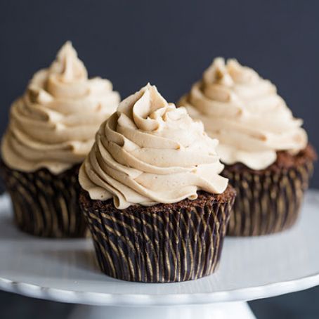 Mocha Cupcakes with Espresso Buttercream Frosting
