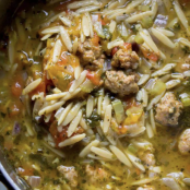 Italian Sausage Tomato Orzo Soup