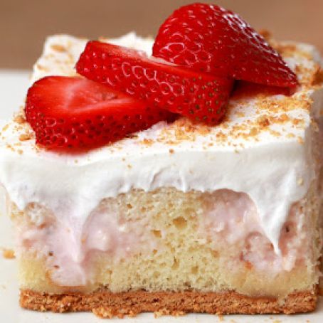 Berry Cheesecake Poke Cake