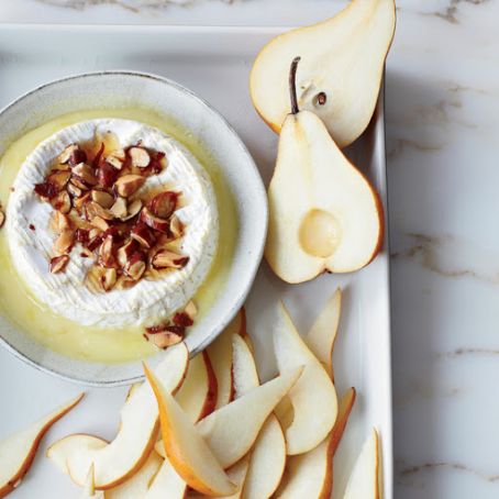 Camembert Baked with Pears