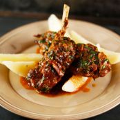 Spezzatino - Sicilian Braised Lamb Chops with Lemon-Olive Oil Potatoes