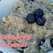 Blueberry Chia Flax seed oatmeal