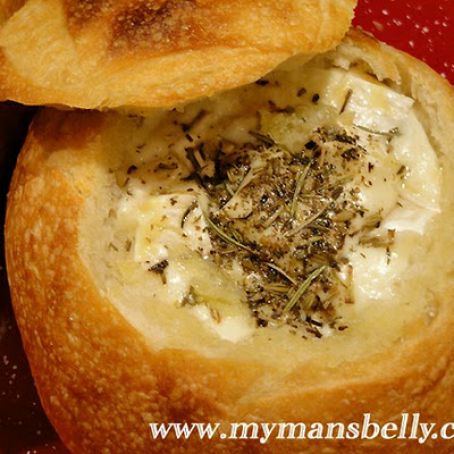 Baked Bread Brie Bowl