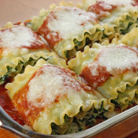 Spinach Lasagna Rolls