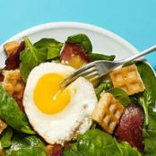 Meals (Bacon, Egg & Spinach Salad with Waffle Croutons)