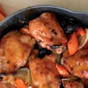 Chicken - Apricot Glazed with Prunes & Carrots