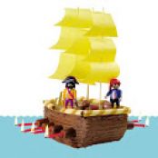 Dessert, Cake: Pirate Ship Cake