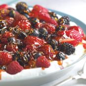 Ginger Yogurt with Berries and Crunchy Caramel