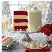 Red Velvet-White Chocolate Cheesecake