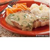 Creamy Basil Pork Chops