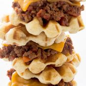 Waffled Sloppy Joe Melts