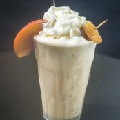 Ginger and Roasted Peach Tequila Milkshake