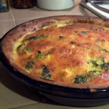 Broccoli Quiche with Mashed Potato Crust