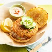 Double Play Salmon Burgers