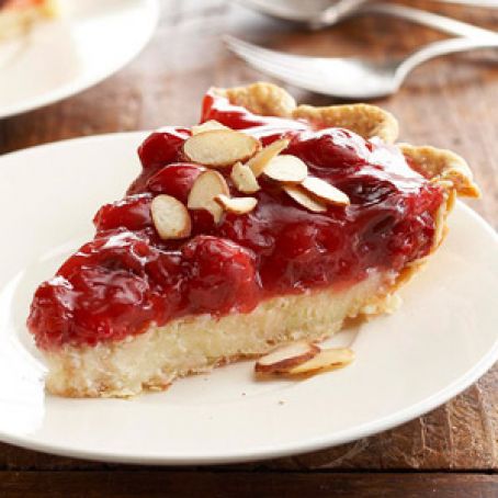 Cherry-Almond Creamy Cheese Pie